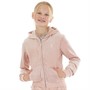 Juicy Couture Girls Tonal Zip Through Hoodie Adobe Rose