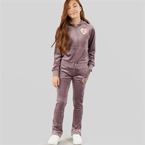 Juicy Couture Girls Velour Zip Through Hoodie And Bootcut Joggers Tracksuit Ephemera