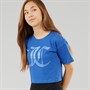 Juicy Couture Girls Tonal Boxy T-Shirt Beaucoup Blue