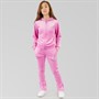 Juicy Couture Girls Velour Zip Through Hoodie And Bootcut Joggers Tracksuit Purple Orchid