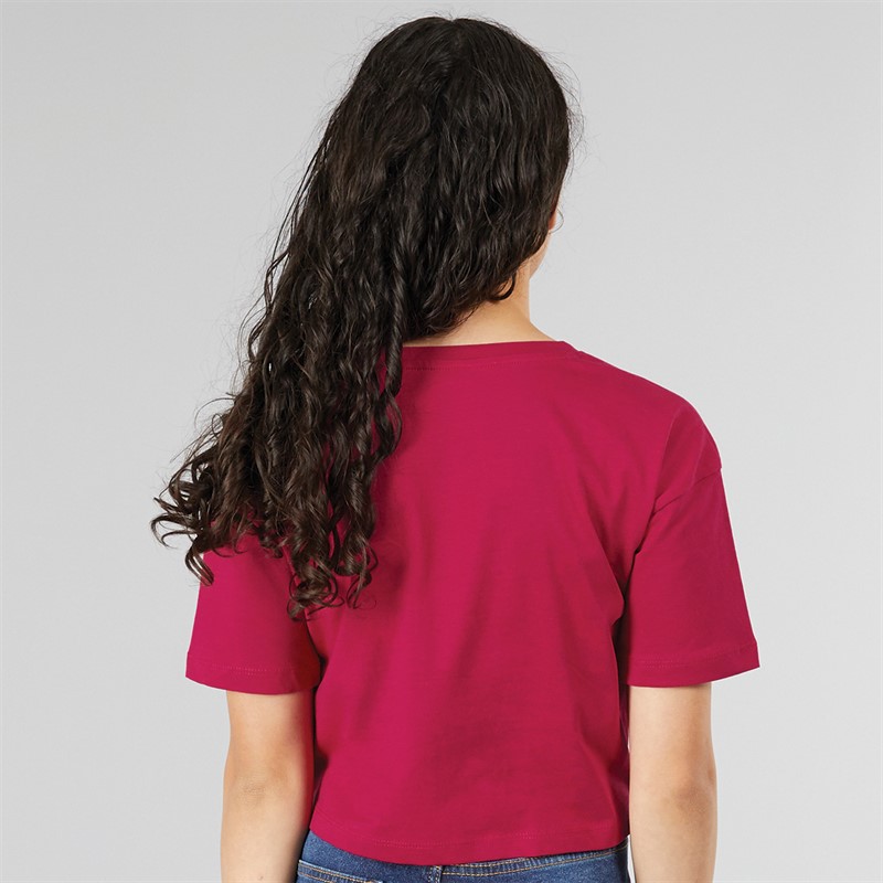 Juicy Couture Girls Tonal Boxy T-Shirt Cherries Jubilee