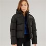 Juicy Couture Girls Arch Logo Short Puffer Jacket Black
