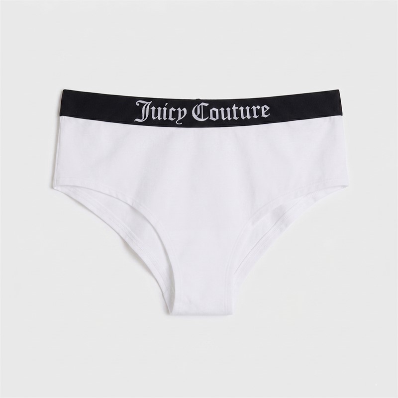 Juicy Couture Girls Three Pack Hipster Briefs Black