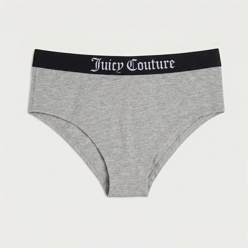 Juicy Couture Girls Three Pack Hipster Briefs Black
