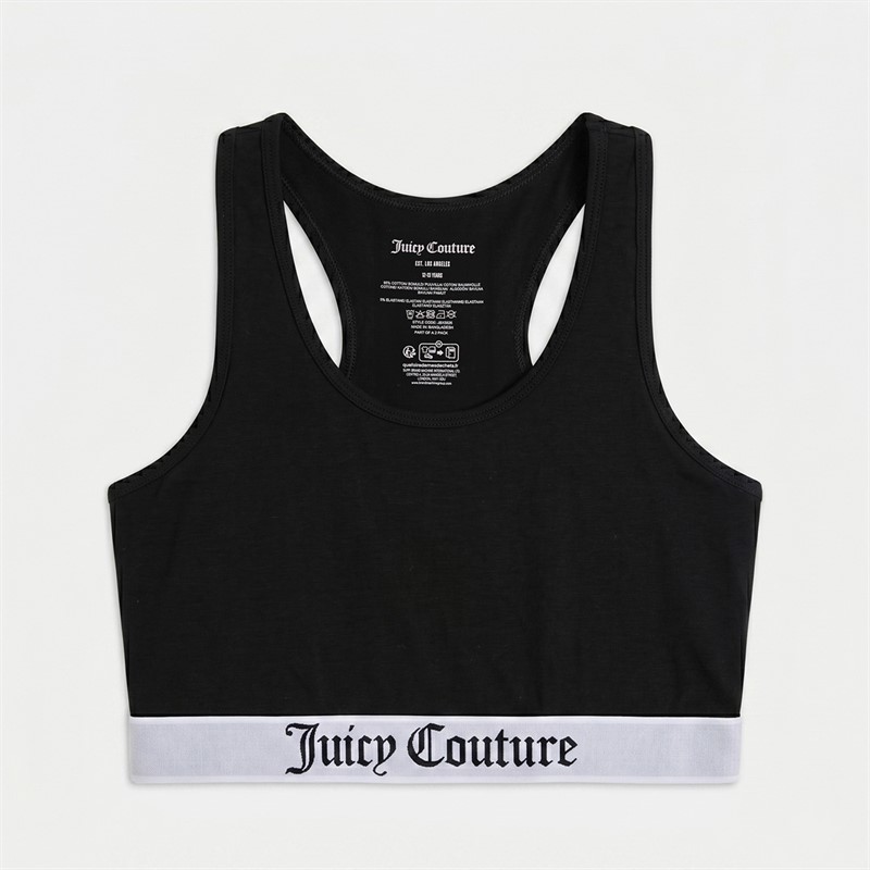 Juicy Couture Girls Two Pack Crop Tops Cherry Blossom
