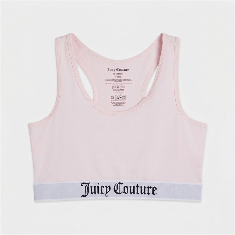 Juicy Couture Girls Two Pack Crop Tops Cherry Blossom