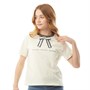 Juicy Couture Tee-Shirt Diamante Bow Junior Crème