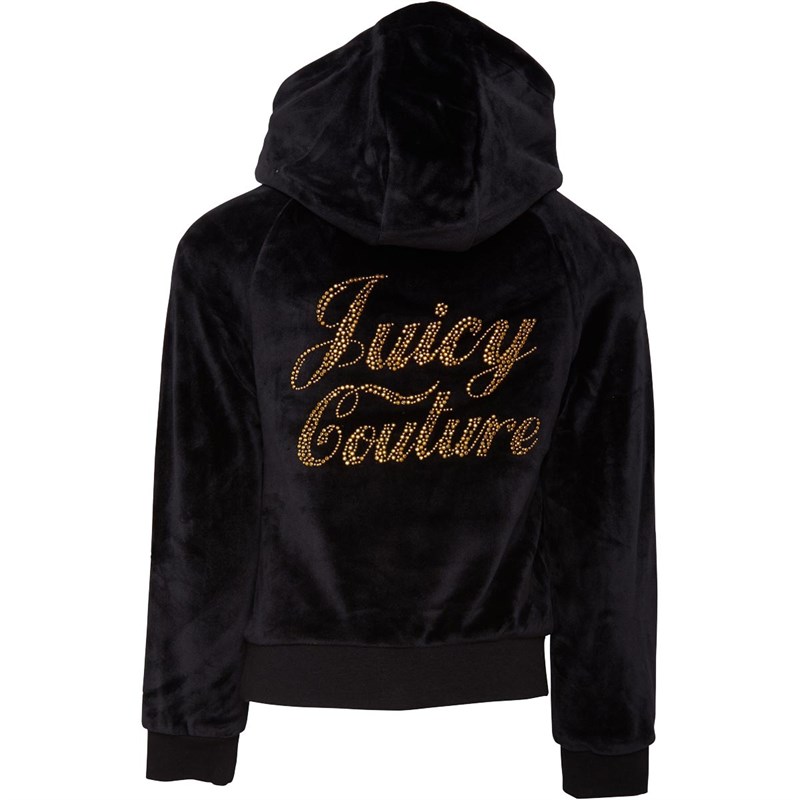 juicy couture black velour hoodie