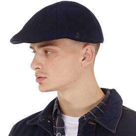Buy Jeff Banks Mens Fleece Lined Melton Flat Cap Navy