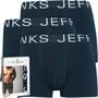 Jeff Banks Mens Three Pack Trunks Navy