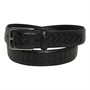 Jeff Banks Mens Turner Weave Belt Black