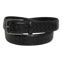 Jeff Banks Mens Turner Weave Belt Black