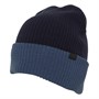 Jeff Banks Mens Turner Reversible Beanie Faded Denim/Ink