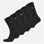 Jeff Banks Mens Five Pack Dress Socks Black/Blue/Orange/Lime/Purple/Red