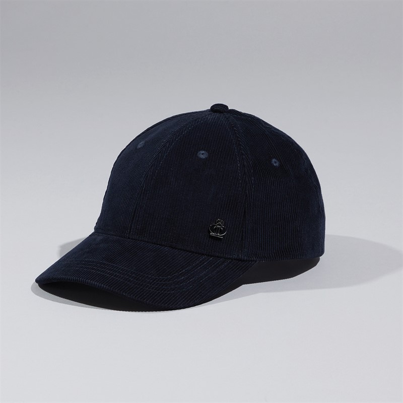 Jeff Banks Mens Walton Cord Cap Dark Navy