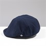 Jeff Banks Mens Fleece Lined Melton Flat Cap Navy