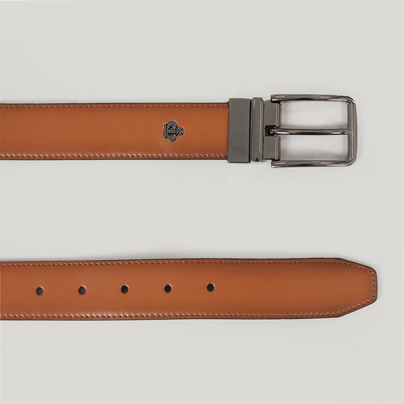 Jeff Banks Mens Reversible Belt Tan/Black