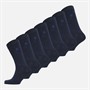 Jeff Banks Mens Seven Pack Plain Socks Navy