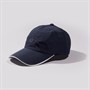 Jeff Banks Mens Rubber Highbuild Print Cap Dark Sapphire/White Dark Sapphire / White