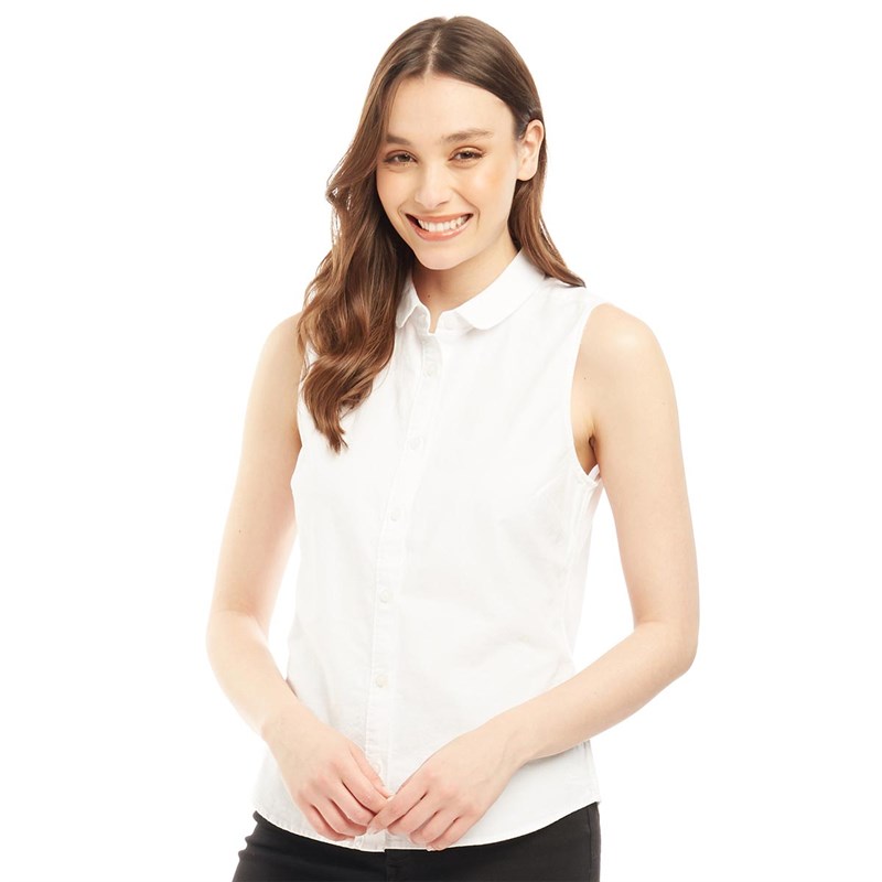 Buy Jack Wills Womens Averton Sleeveless Shirt White