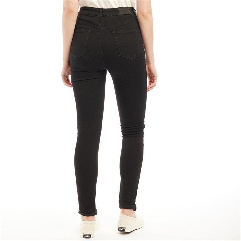 womens black high waisted super skinny jeans