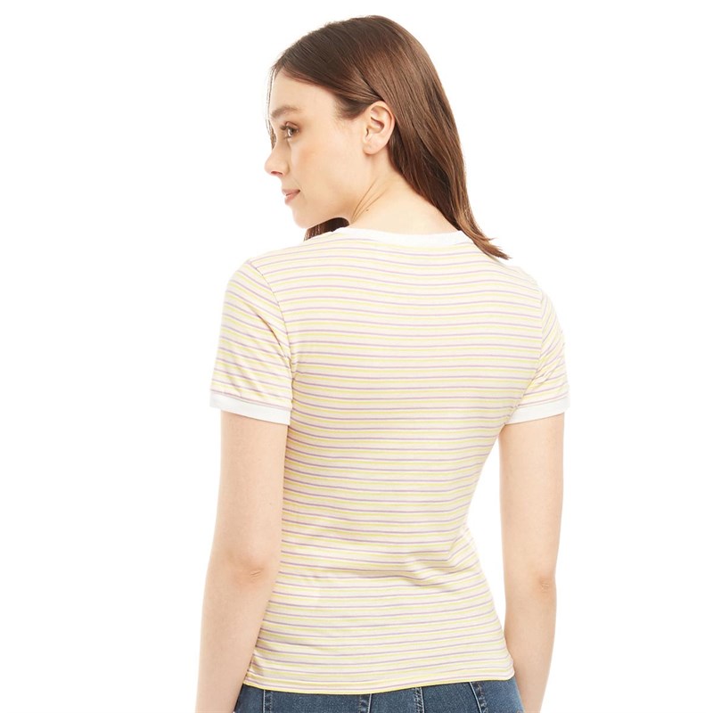 Buy Jack Wills Womens Matela Ringer Stripe TShirt Yellow
