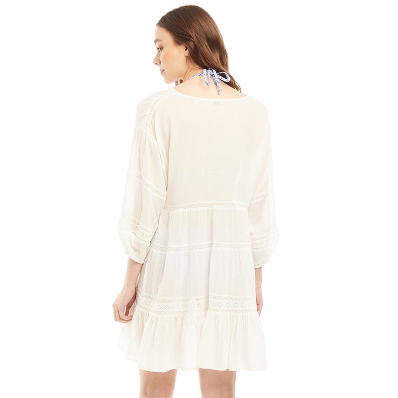 Buy Jack Wills Womens Marygate Cotton Trapeze Dress White