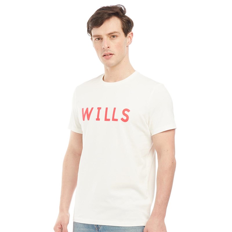 Buy Jack Wills Mens Charleston Graphic TShirt Vintage White