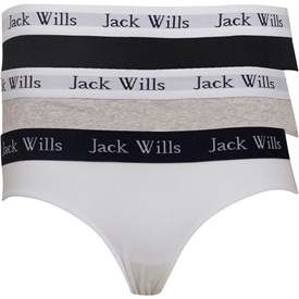 Image of Jack Wills Womens Wilden Heritage Three Pack Boy Pants Grey