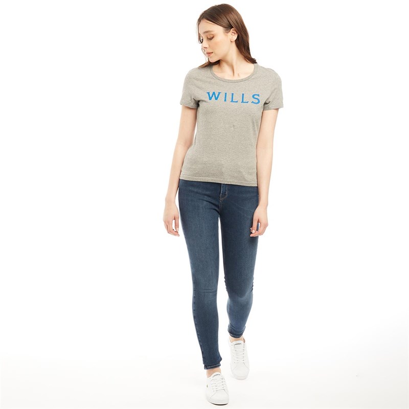 Buy Jack Wills Womens Eccleston Classic TShirt Grey Marl
