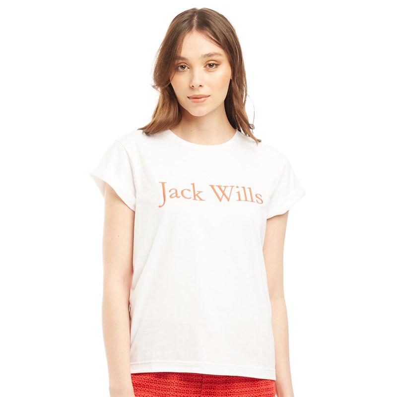 Buy Jack Wills Womens Forstal Boyfriend TShirt White