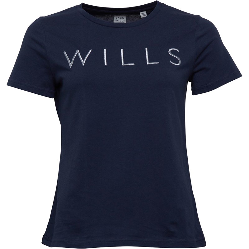 Buy Jack Wills Womens Ecclestone Embroidered TShirt Navy