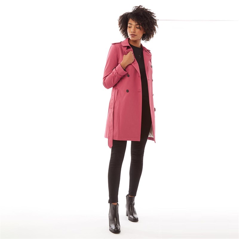 Buy Jack Wills Womens Ambrose Trench Coat Berry