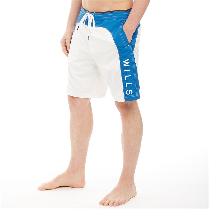 Buy Jack Wills Mens Felton Side Panel Board Shorts White