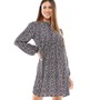 Jacqueline De Yong Womens Jdypernille Long Sleeve Half Placket Dress 3 Black W Dots