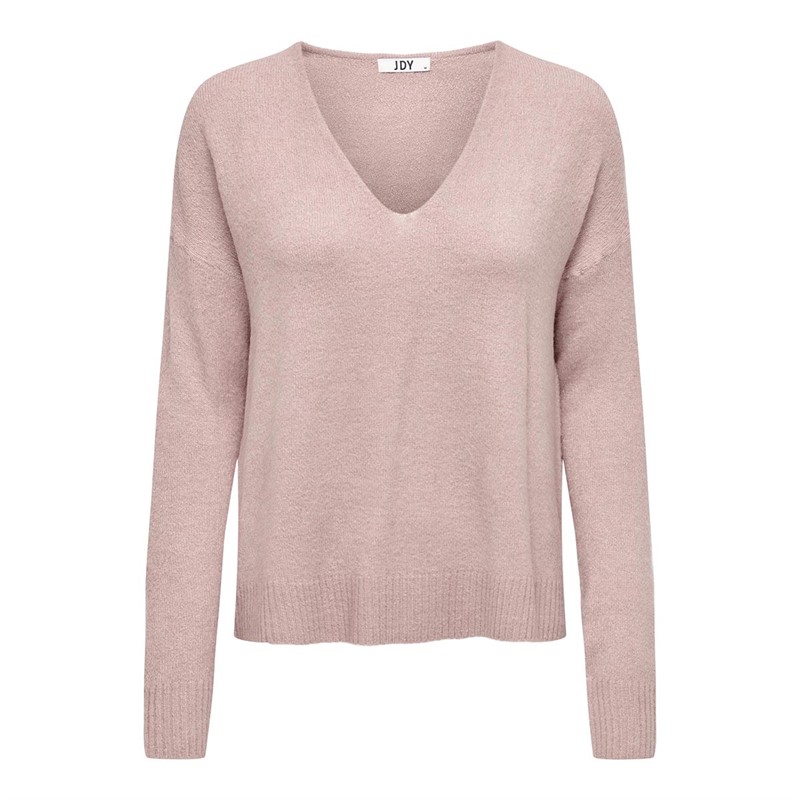 Jacqueline De Yong Damen Jdycharly O Neck Pullover Pullover mit V-Auschnitt Hellrosa