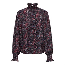 Jacqueline De Yong Dame Jdypernille Highneck Smock WVN LO Overdele Sort