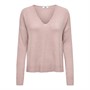 Jacqueline De Yong Damen Jdycharly Langarm V-Ausschnitt Pullover Strick Holzrose