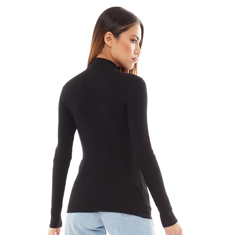 Jacqueline De Yong Womens Maryan Jumper Black