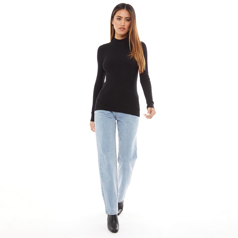 Jacqueline De Yong Womens Maryan Jumper Black