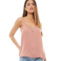 Jacqueline De Yong Womens Appa Lace Top Woodrose