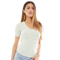 Jacqueline De Yong Womens Fransiska T-Shirt Mineral Gray
