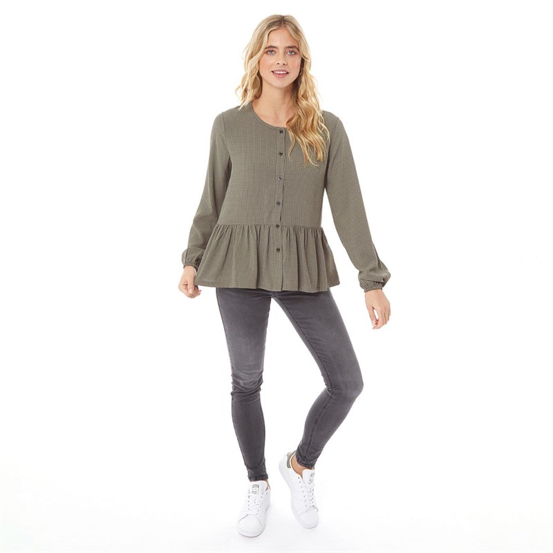 Jacqueline De Yong Womens JDY Sia Shirt Basil