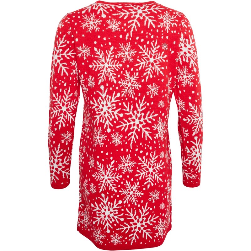 Jacqueline De Yong Damen JDY Mika Christmas Kleider Rot