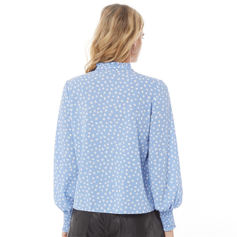 Jacqueline De Yong Womens JDY Julia Top Della Robbia Blue