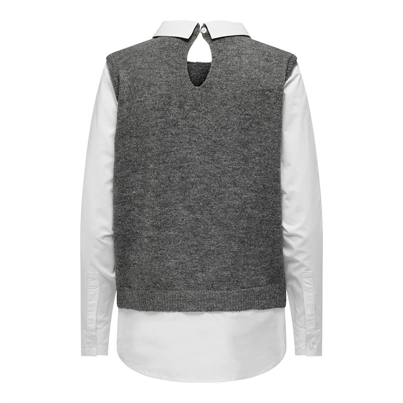 Jacqueline De Yong Hauts Women Andrea Femme Gris Chiné