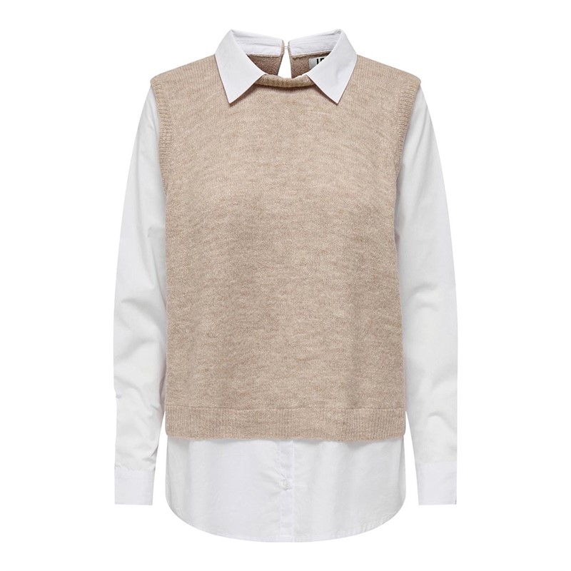 Jacqueline De Yong Hauts Women Andrea Femme Beige Clair