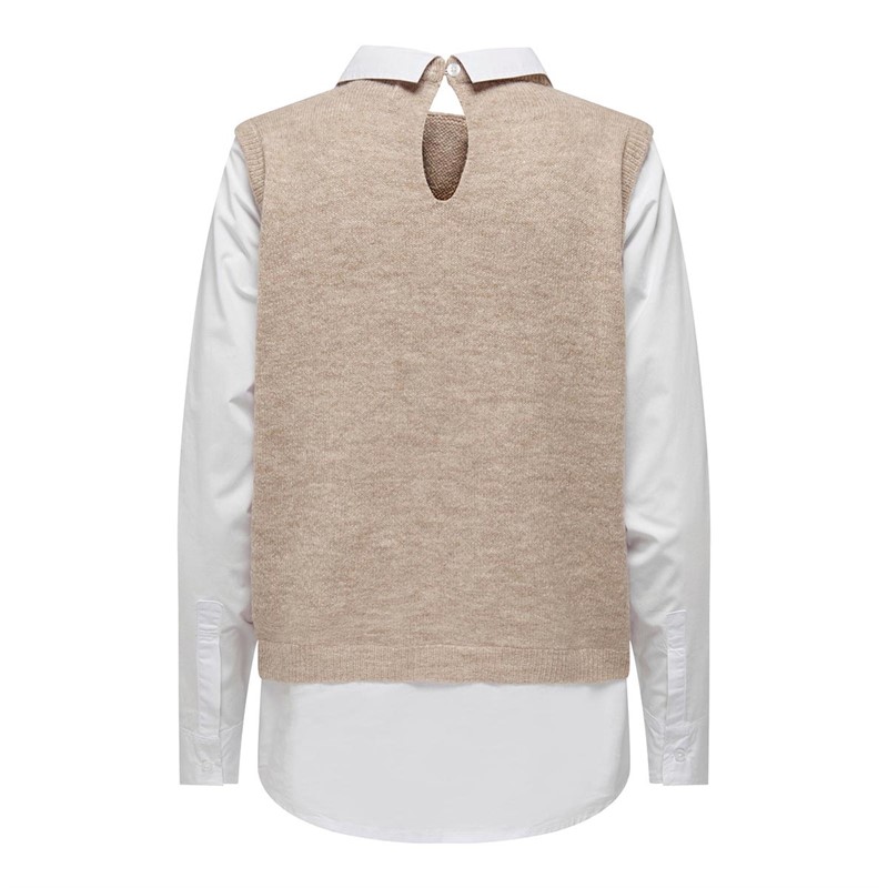 Jacqueline De Yong Hauts Women Andrea Femme Beige Clair