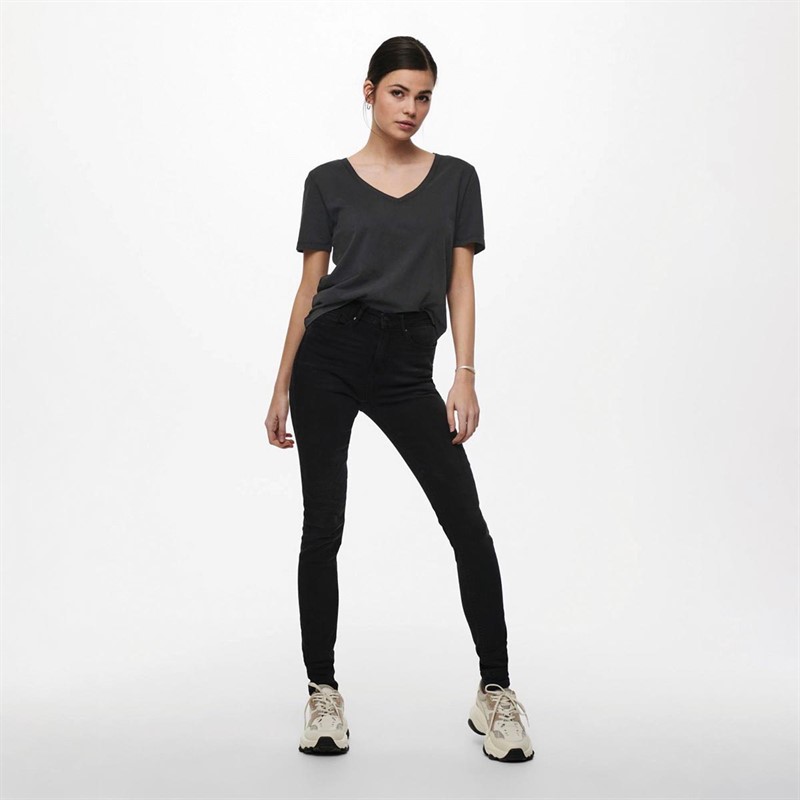 Jacqueline De Yong Dame Farock Overdele Sort