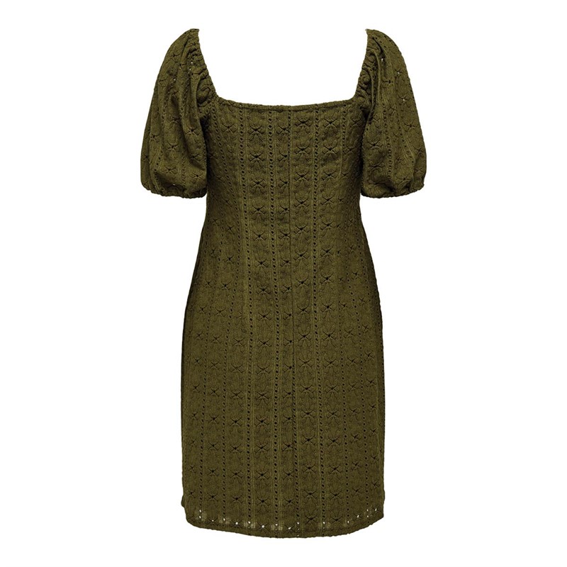 Jacqueline De Yong Robes Willow Bow Cutting Femme Vert Olive